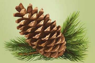 ﻿A pineapple with green leaves - Generative AI
