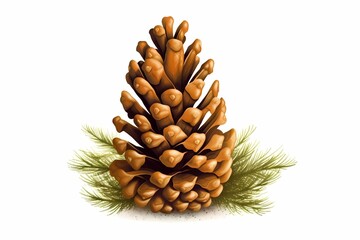 ﻿A pineapple with pine cones - Generative AI