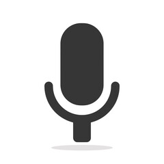 Microphone icon in trendy flat style isolated on background. Microphone icon page symbol for your web site design Microphone icon logo, app, UI. Microphone icon Vector illustration, EPS10.