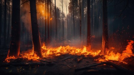 Forest is full of fire. Generative AI