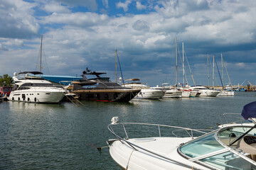Fototapeta premium The harbor of Constanta at the Black Sea in Romania