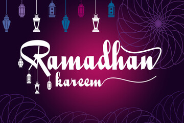 Ramadan kareem  logo design  background template element vector