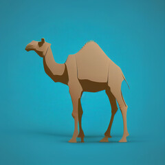 Camel. Image isolated from background..