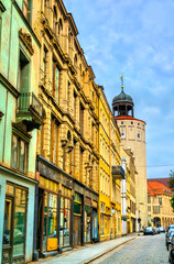Fototapeta na wymiar Street in the old town of Goerlitz in Germany