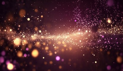 Fototapeta na wymiar Sparkling Luxury: Glitter, Bokeh Sparkles, and Particles. Generative AI