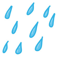 Water Drop illustration, Rain Drop vector