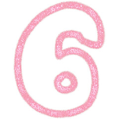 Pink number 6