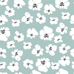 Seamless floral pattern. Vector illustration.