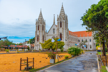View of the Saint Sebastian church in Negombo, Sri Lanka