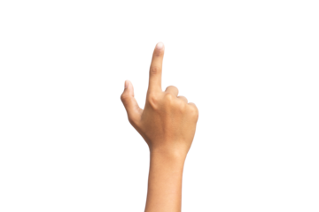 hand isolated on white background