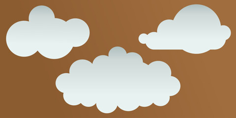 Speech Bubble set. Talk bubble. Cloud speech bubbles set. Vector