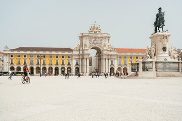 Fototapeta na wymiar Praca de comercio, Lisboa Portugal