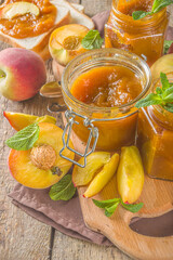 Homemade peach jam
