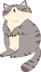 Cute Cartoon Cat Character