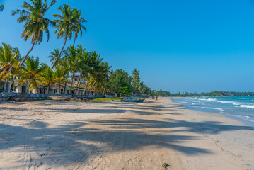 Sunny day at Uppuveli Beach at Trincomalee, Sri Lanka