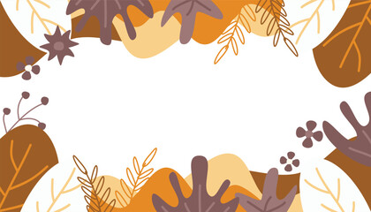 Obraz premium abstract shape spring background, with empty space for text. Template for banner, poster, social media