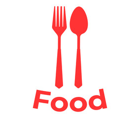 
Food. Set of fork and knife on a plate. Cutlery fork spoon and plate. vector sketch isolated	