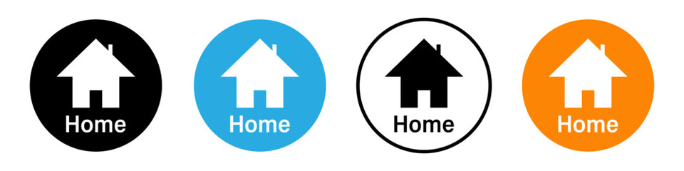 House sign. Home. The housing concept. The secure house. Vector