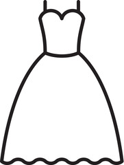 wedding dress icon