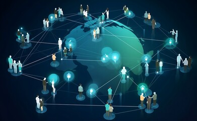 Business structure in a global network, information exchange and collaboration 