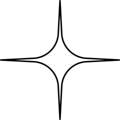 Star linear borders, minimal elements in modern minimalist style
