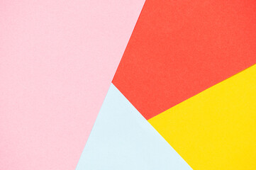 Colorful abstract background in pink, yellow and blue.