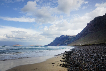Fototapeta na wymiar Seascape of the Canary Island Lanzarote