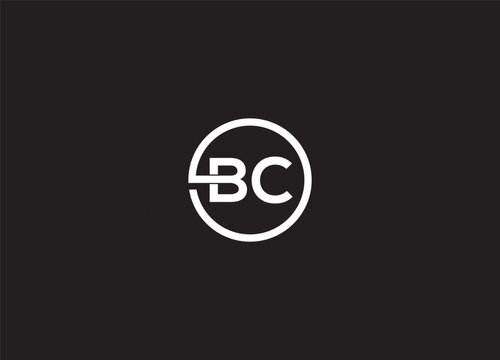 alphabet letters icon BC logo design