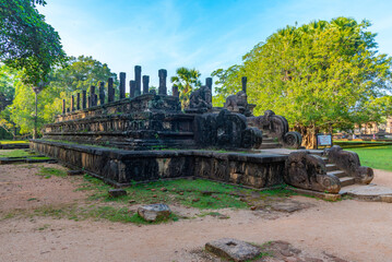 Council chamber at the royal palace at Polonnaruwa, Sri Lanka