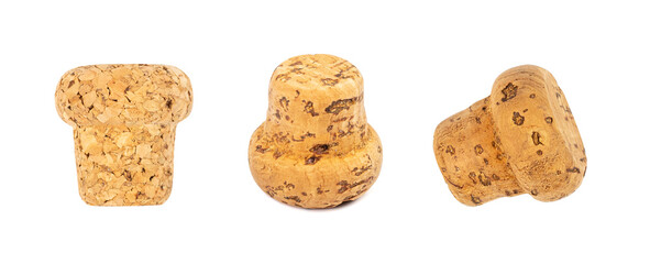 Wine Corks Isolated, Cork Stoppers Set, Cork Caps