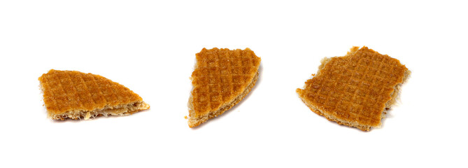 Dutch Waffles, Broken Stroopwafel Cookies, Caramel Waffle, Thin Toffee Biscuit, Dutch Waffles