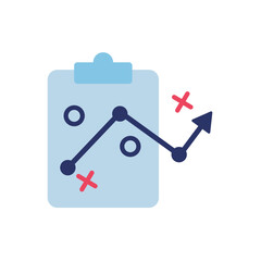 strategy flat icon vector