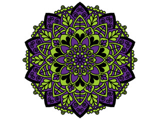 A variety of beautiful mandala paintings