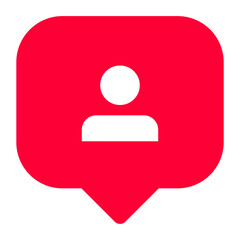 Follower notification icon transparent png