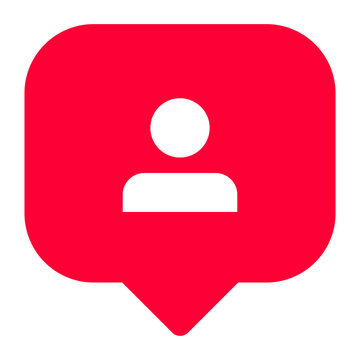 Follower notification icon transparent png