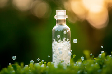 generative ai illustration of of homeopathy globules