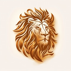 Lion Logo. Generative AI