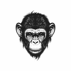 Monkey Logo. Generative AI