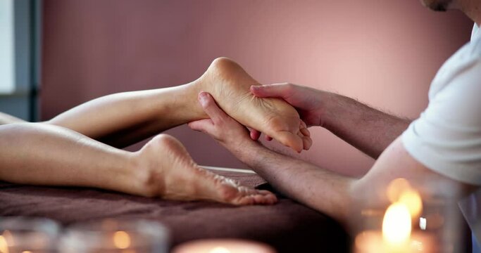 Reflexology Feet Massage Treatment