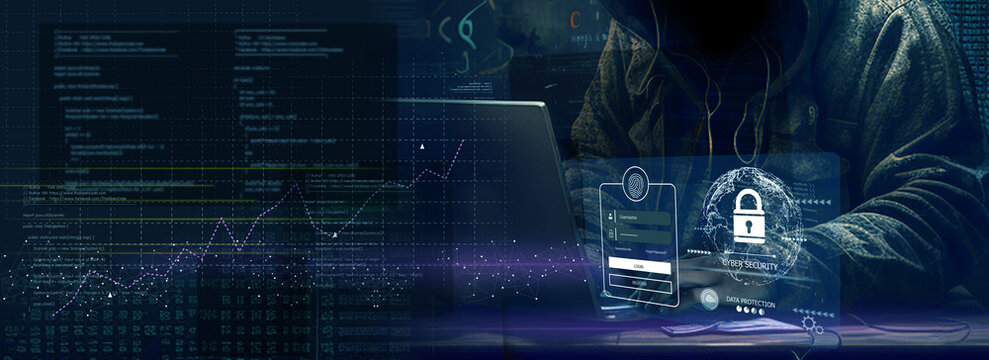 cyber security concept, Login, User, identification information security and encryption, secure Internet access, cybersecurity, secure access to user's personal information,