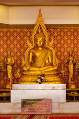 Buddha statue in Buddhist temple, Buddha Purnima - Buddha's birthday