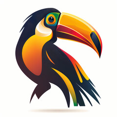 Fototapeta premium Toucan Logo. Generative AI