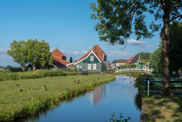 Freilichtmuseum Zaanse Schans in Zaandam. Provinz Nordholland in den Niederlanden