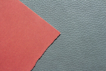 Fototapeta premium Red torn paper background with copy space