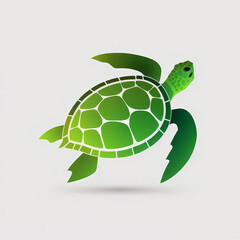 Sea Turtle Logo, Generative AI