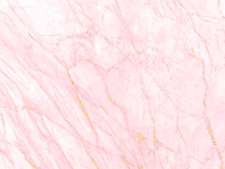 Fototapeta premium Pink gold marble background with texture of natural marbling with golden veins exotic limestone ceramic tiles, Mineral marble pattern, Modern onyx, Pink breccia, Quartzite granite, Marble of Thailand
