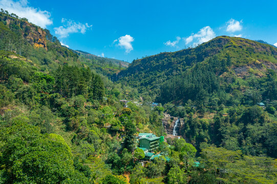 Ramboda falls near Nuwara Eliya, Sri Lanka