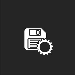 Fototapeta premium Floppy setting elements for mobile concept and web apps.