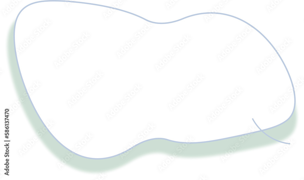 Wall mural dialog message bubble with shadow effect