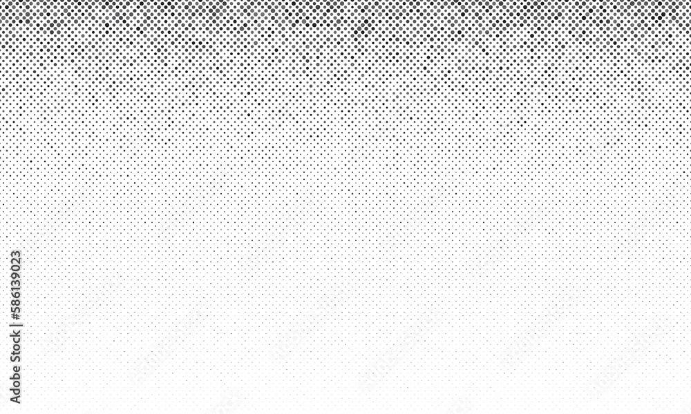 Poster abstract dot halftone background. gray dots with random size in seamless design.